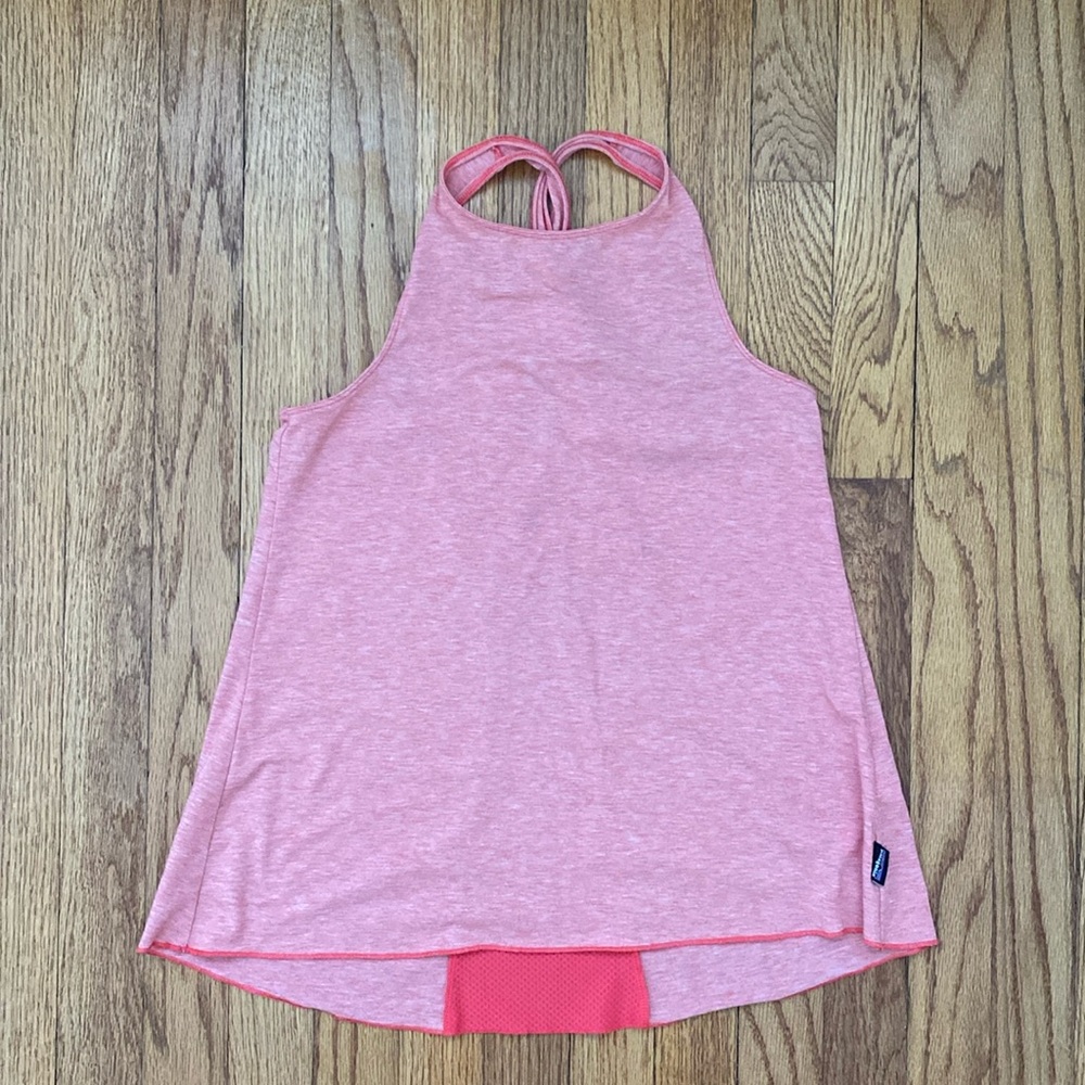 Patagonia Girls Fleury Tank Top; color- coral; size- XL (14); EUC